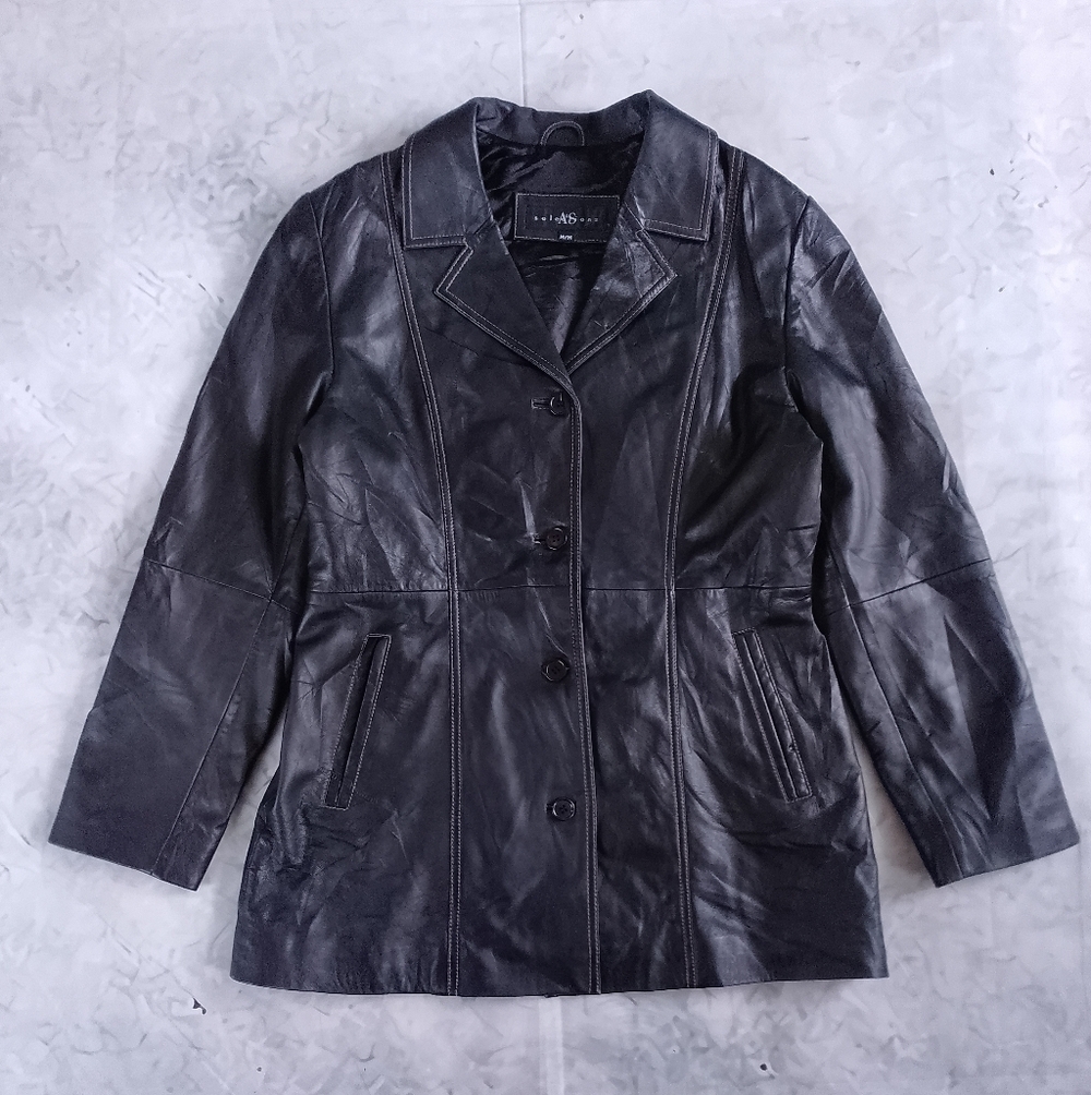 Vintage 90s Lambskin Leather Jacket
